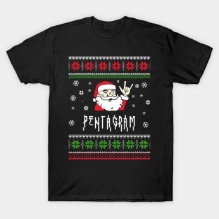 pentagram santa metal T-Shirt